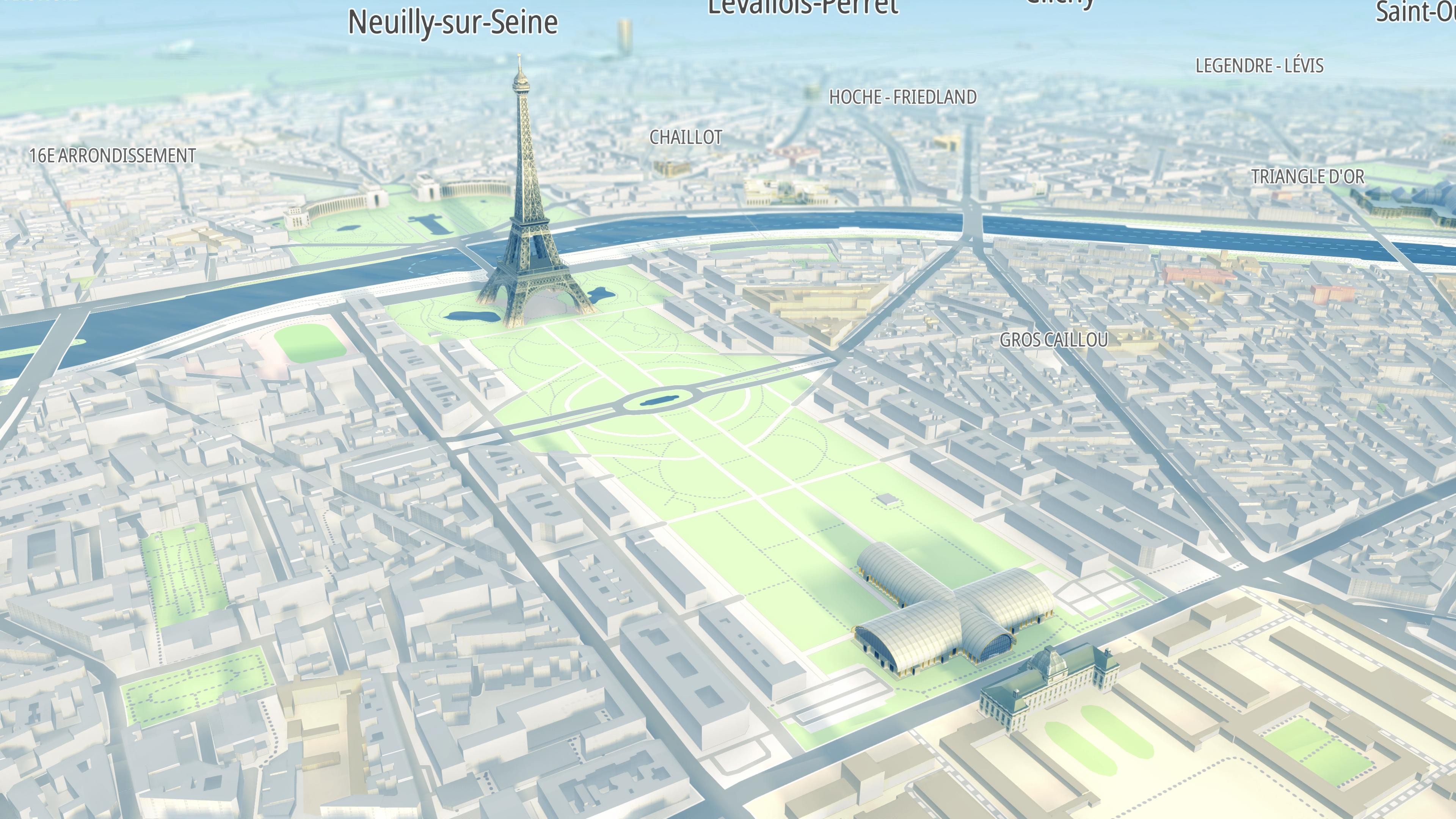 Map visualization of Paris