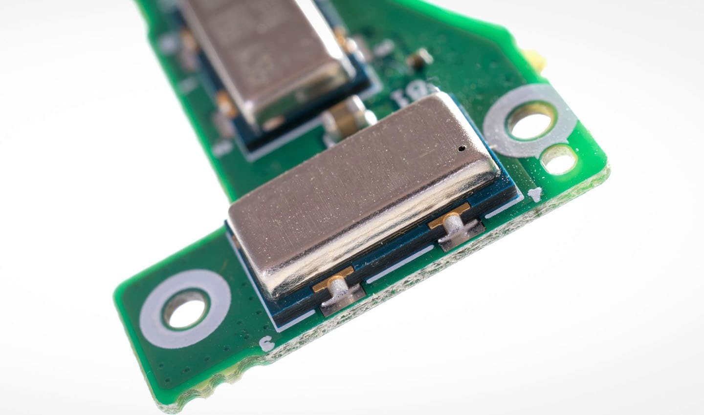 Gyroscope chips look a little something like this. They’re an entire device on a chip. Small and unassuming, but vital to navigation systems.