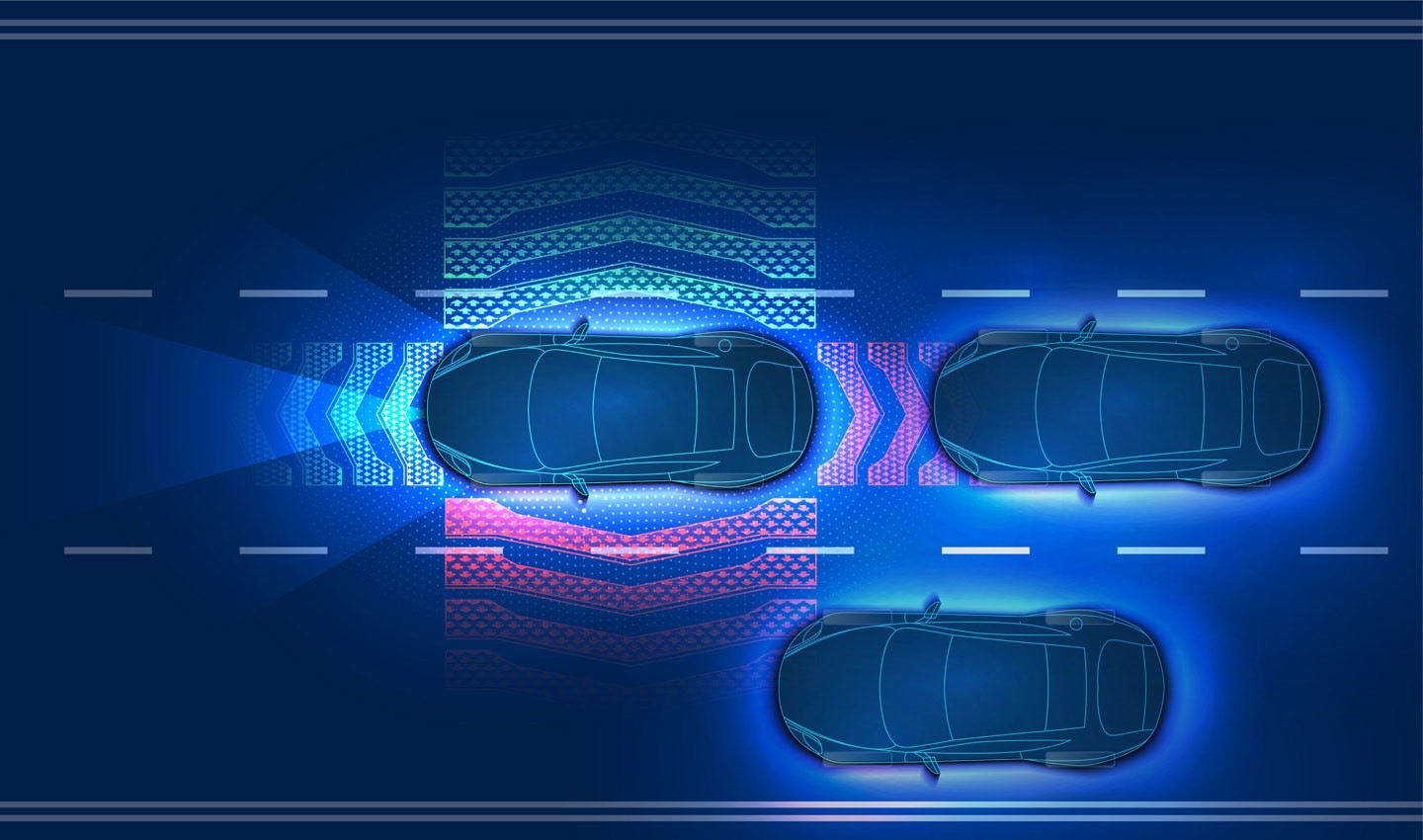 Weather conditions such as snow, rain or fog could confuse the sensors and affect the adaptive cruise control system.