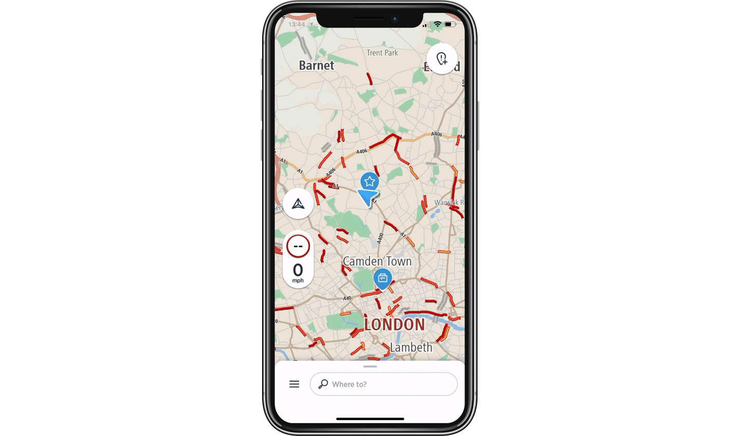 Pick your desired route, use the 'Options' button to select if you want to avoid motorways or tolls, and then click 'Go'.