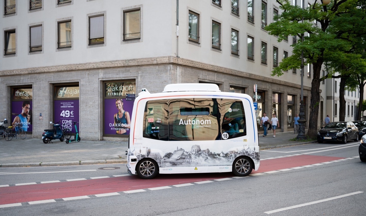 The IAA had its own autonomous shuttle bus driving through Munich during the event.